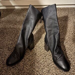 Elegant Free People Black Leather Boots